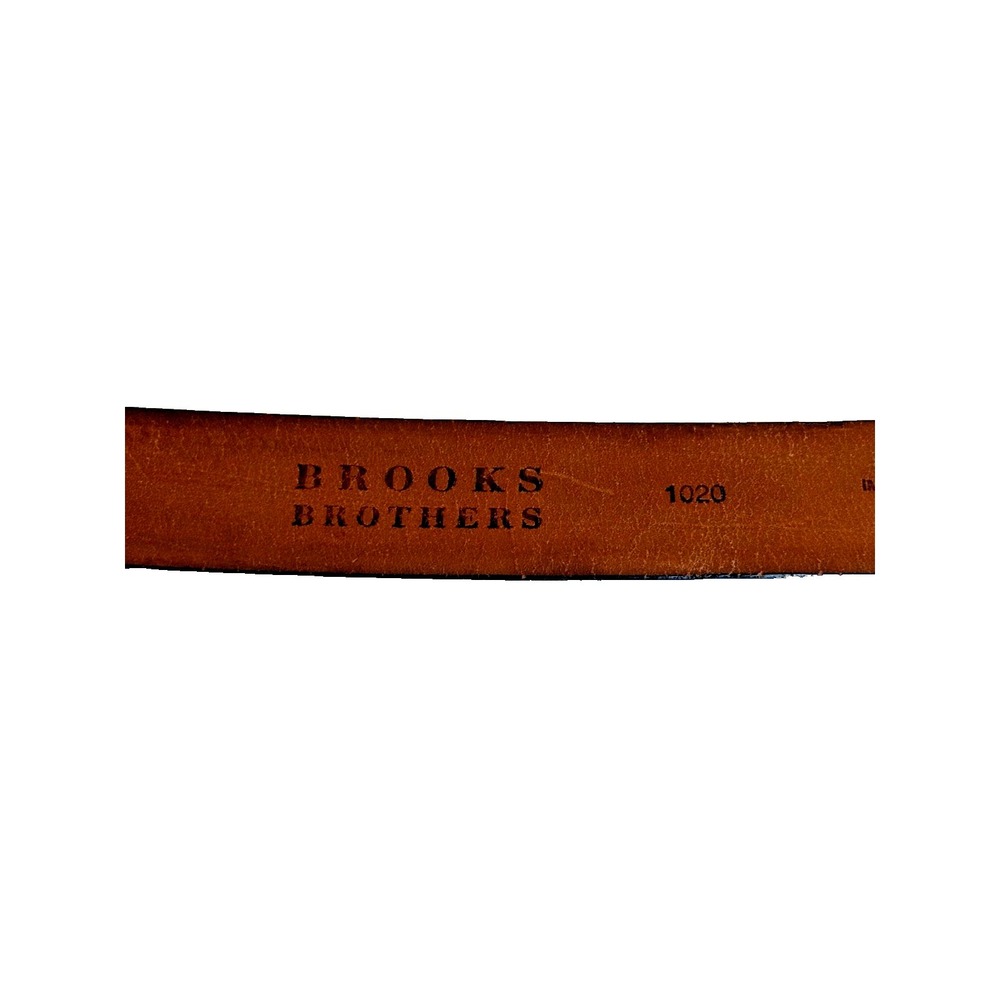Brooks Brothers Vintage Men's Black Italian Leather Dress Belt Polished; Size 49 - Picture 11 of 13